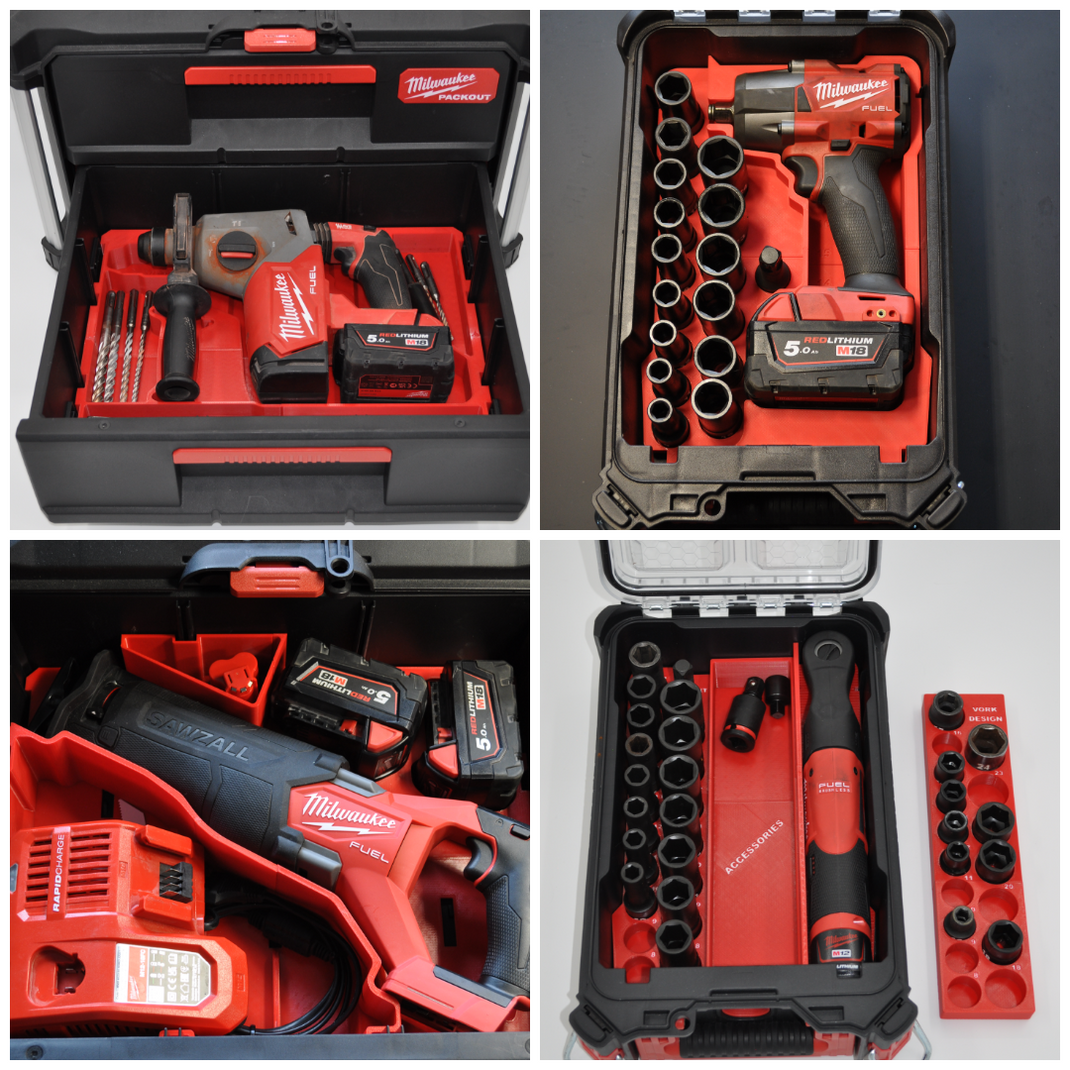 M18 FUEL Mid-Torque Impact Wrench / DITIGAL FILE – Packout Inserts by ...