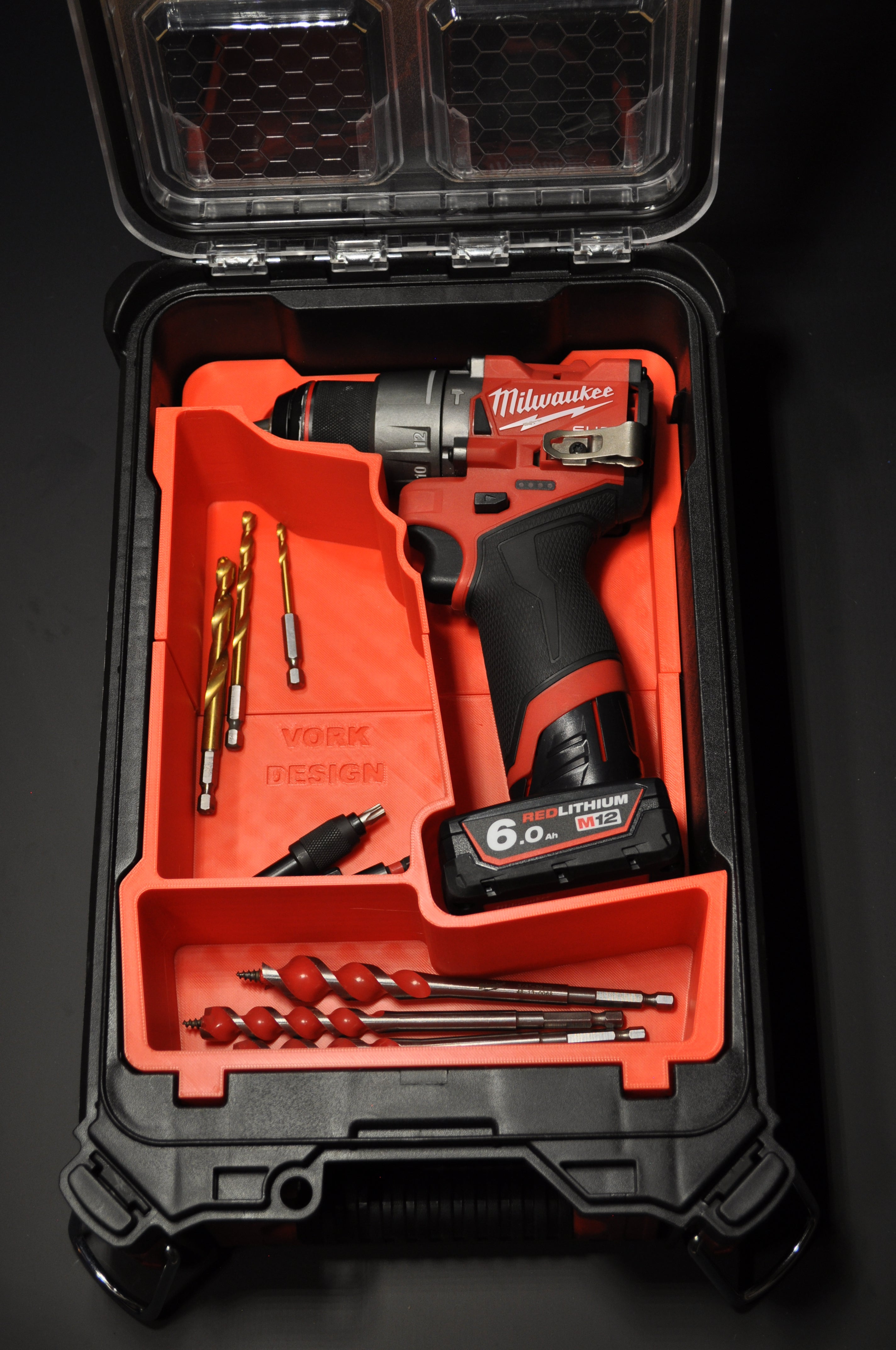 M12 FUEL Drill GEN 3 – Packout Inserts by Vork Design